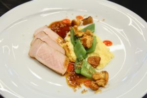 Kochen wie der Wirt: Rosa Rücken vom Duroc-Schwein